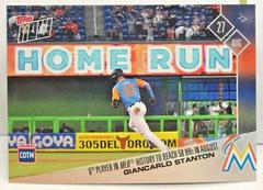 Giancarlo Stanton #M-AUG Baseball Cards 2017 Topps Now Card of the Month Prices