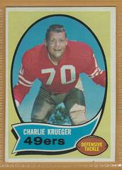 Charlie Krueger #186 Football Cards 1970 Topps Prices