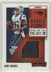 Sony Michel Football Cards 2018 Panini Contenders Rookie Ticket Swatches Prices