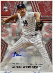 Greg Weissert [Red] #BSA-GW Baseball Cards 2023 Topps Series 2 Stars Autographs Prices