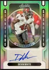 Devin White [Green] Football Cards 2022 Panini Absolute Signature Standouts Prices