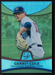 Gerrit Cole [Gold Refractor Thick Stock] #PP32 Baseball Cards 2010 Bowman Platinum Prospects Prices