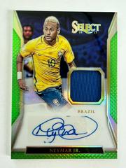 Neymar Jr. [Neon Green] Soccer Cards 2016 Panini Select Jersey Autographs Prices