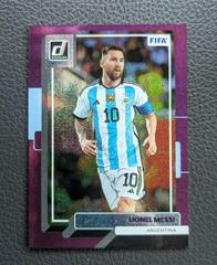 Lionel Messi [Purple] #10 Soccer Cards 2022 Panini Donruss Prices