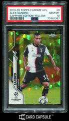 Alex Sandro [Yellow] Soccer Cards 2019 Topps Chrome UEFA Champions League Sapphire Prices