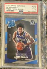 DE'Aaron Fox [Press Proof Silver] Basketball Cards 2017 Panini Donruss Prices