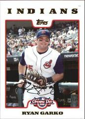 Ryan Garko #96 Baseball Cards 2008 Topps Opening Day Prices