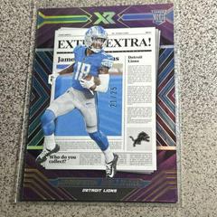Jameson Williams [Purple] #EXT-4 Football Cards 2022 Panini XR Extra Prices