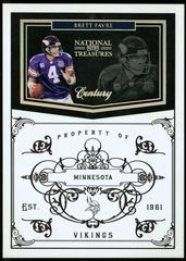 Brett Favre [Century Gold] #81 Football Cards 2010 Playoff National Treasures Prices