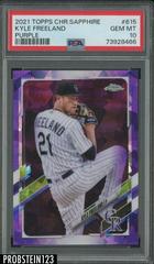 Kyle Freeland [Purple] #615 Baseball Cards 2021 Topps Chrome Sapphire Prices