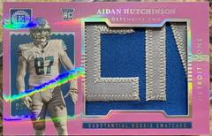 Aidan Hutchinson [Pearl] #SS-11 Football Cards 2022 Panini Encased Substantial Rookie Swatches Prices