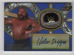 Hacksaw' Jim Duggan [Blue] Wrestling Cards 2018 Topps Legends of WWE Autographs Prices