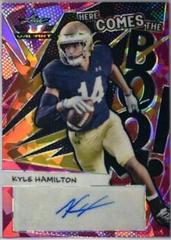 Kyle Hamilton [Crystal Pink] #HB-KH1 Football Cards 2022 Leaf Valiant Autographs Here Comes the Boom Prices