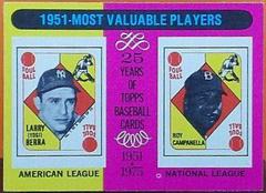 1951 MVP's [Yogi Berra, Roy Campanella] #189 Baseball Cards 1975 Topps Prices