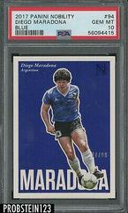Diego Maradona [Blue] #94 Soccer Cards 2017 Panini Nobility Prices