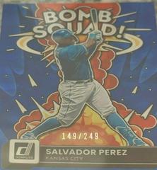 Salvador Perez [Blue] Baseball Cards 2022 Panini Donruss Bomb Squad Prices