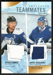 Steven Stamkos, Andrei Vasilevskiy Hockey Cards 2021 Upper Deck Artifacts Tundra Teammates Duos Prices