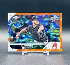 Landon Sims [Orange Lava] Baseball Cards 2023 Topps Pro Debut Chrome Prices