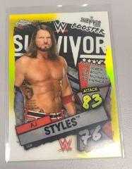 AJ Styles [Yellow] #164 Wrestling Cards 2021 Topps Slam Attax Chrome WWE Prices