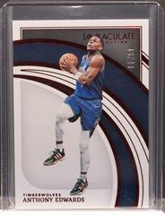 Anthony Edwards [Red] #25 Basketball Cards 2021 Panini Immaculate Collection Prices