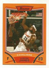 LeBron James [Orange] Basketball Cards 2008 Bowman Prices
