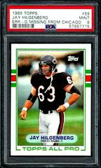 Jay Hilgenberg [Error Letter G Missing From Chicago] Football Cards 1989 Topps Prices