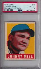 Johnny Mize #46 Baseball Cards 1948 Leaf Prices