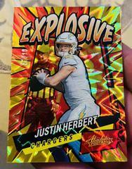 Justin Herbert [Gold] #E6 Football Cards 2022 Panini Absolute Explosive Prices