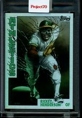 Rickey Henderson [Rainbow Foil] #812 Baseball Cards 2021 Topps Project 70 Prices