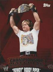 Roddy Piper #C49 Wrestling Cards 2010 Topps WWE Championship Material Prices