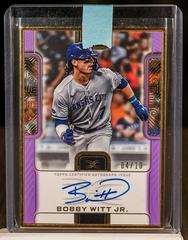 Bobby Witt Jr. [Purple] Baseball Cards 2023 Topps Definitive Framed Autograph Collection Prices
