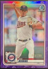 Jose Berrios [Purple Refractor] #10 Baseball Cards 2020 Bowman Chrome Prices