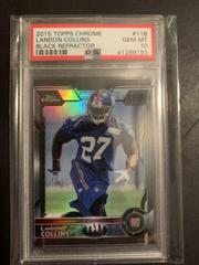 Landon Collins [Black Refractor] #118 Football Cards 2015 Topps Chrome Prices