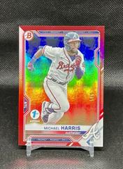 Michael Harris [Red Foil] #BD-86 Baseball Cards 2021 Bowman Draft 1st Edition Prices