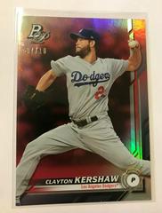 Clayton Kershaw [Red] #34 Baseball Cards 2019 Bowman Platinum Prices