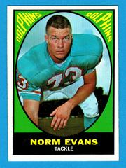 Norm Evans #85 Football Cards 1967 Topps Prices