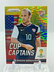 Landon Donovan [Yellow and Red Pulsar] #18 Soccer Cards 2014 Panini Prizm World Cup Captains Prices