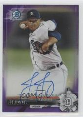 Joe Jimenez [Chrome Purple Refractor] #CPA-JJ Baseball Cards 2017 Bowman Prospect Autographs Prices