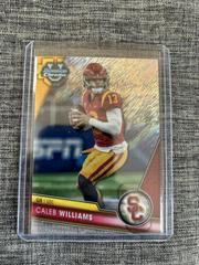 Caleb Williams [Purple Shimmer] #1 Football Cards 2023 Bowman Chrome University Prices