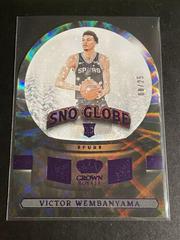 Victor Wembanyama [Purple] #19 Basketball Cards 2023 Panini Crown Royale Sno Globe Prices