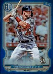 Paul Goldschmidt [Blue Refractor] Baseball Cards 2020 Topps Gypsy Queen Chrome Box Toppers Prices