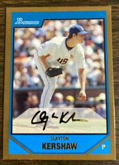 Clayton Kershaw [Gold] Baseball Cards 2007 Bowman Draft Picks & Prospects Prices