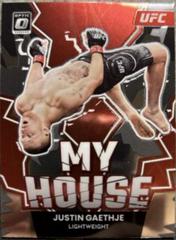 Justin Gaethje #9 Ufc Cards 2023 Panini Donruss Optic UFC My House Prices