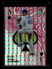 Jacob deGrom [Pink Fluorescent] #ACE3 Baseball Cards 2021 Panini Mosaic Aces Prices
