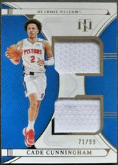 Cade Cunningham [Patch Autograph] Basketball Cards 2021 Panini National Treasures Prices