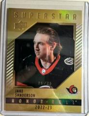 Jake Sanderson [Gold] Hockey Cards 2022 Upper Deck Honor Roll Prices