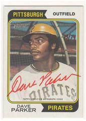 Dave Parker [Special Edition Red Ink] #74RO-DP Baseball Cards 2023 Topps Heritage Real One Autographs Prices