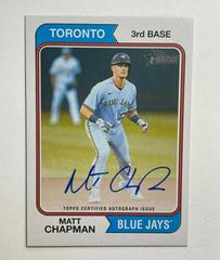 Matt Chapman #ROA-MCN Baseball Cards 2023 Topps Heritage Real One Autographs Prices