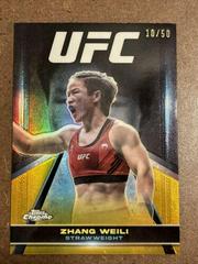 Zhang Weili [Gold Refractor] #SUG-15 Ufc Cards 2024 Topps Chrome UFC Supergiant Prices