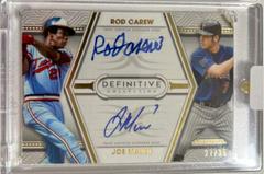 Rod Carew, Joe Mauer Baseball Cards 2022 Topps Definitive Dual Autograph Collection Prices